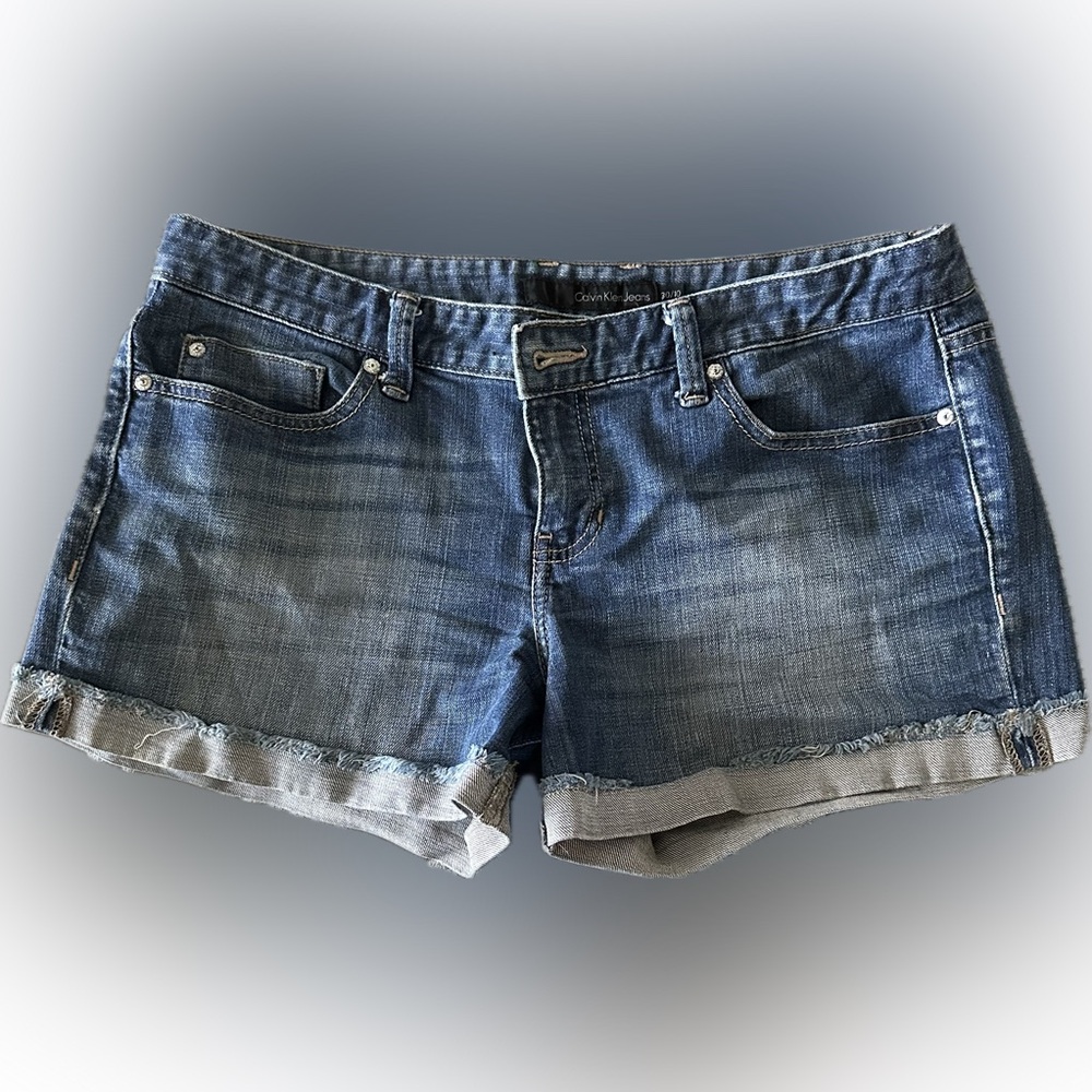 Calvin Klein Women's Classic Blue Jean Shorts - Size 30/10
